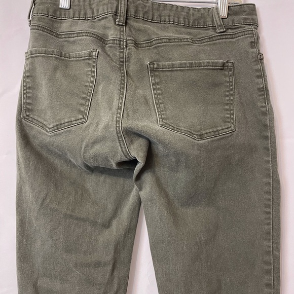 Olive Green Skinny Jeans - Picture 7 of 10